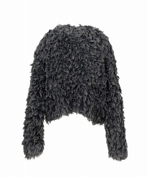 画像2: Maison MIHARA YASUHIRO　Bleached Shaggy Knit Sweater Bl;ack (2)