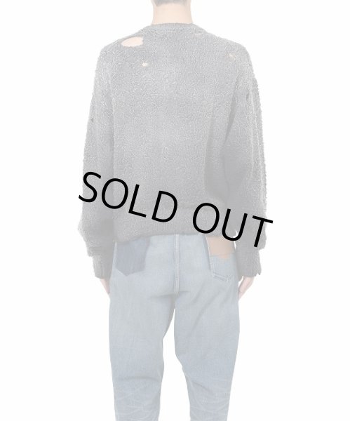 画像4: Maison MIHARA YASUHIRO　Sun Faded Like Knit Cardigan Black (4)