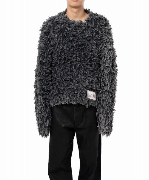 画像3: Maison MIHARA YASUHIRO　Bleached Shaggy Knit Sweater Bl;ack (3)