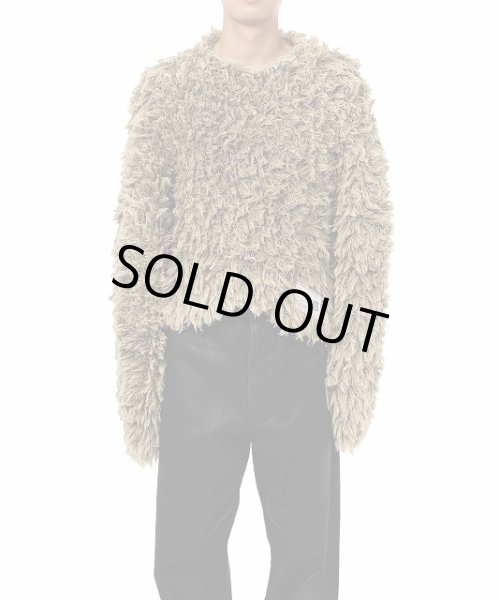 画像3: Maison MIHARA YASUHIRO　Bleached Shaggy Knit Sweater Khaki (3)