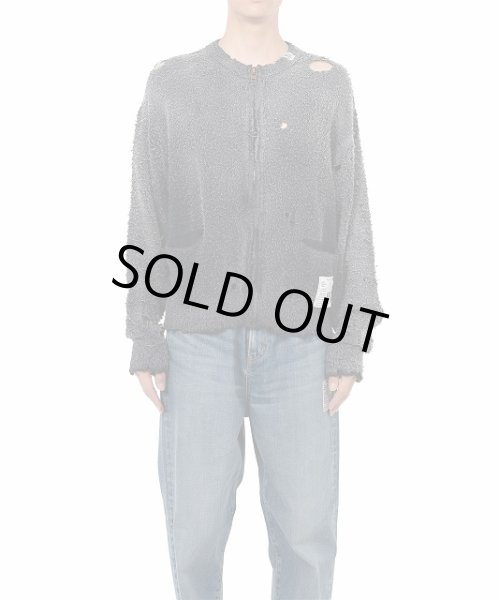画像3: Maison MIHARA YASUHIRO　Sun Faded Like Knit Cardigan Black (3)