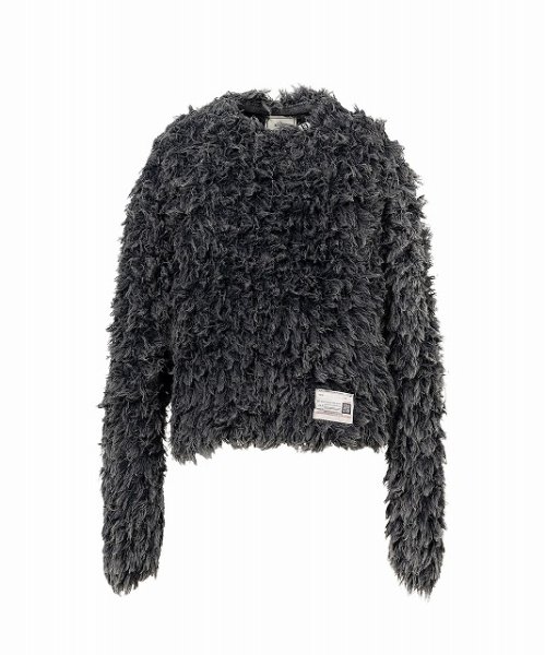 画像1: Maison MIHARA YASUHIRO　Bleached Shaggy Knit Sweater Bl;ack (1)