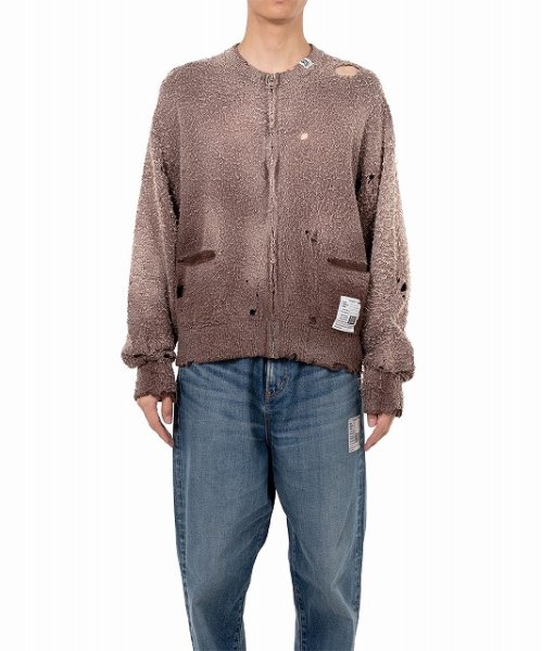 画像3: Maison MIHARA YASUHIRO　Sun Faded Like Knit Cardigan Brown (3)