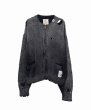 画像1: Maison MIHARA YASUHIRO　Sun Faded Like Knit Cardigan Black (1)
