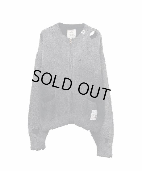 画像1: Maison MIHARA YASUHIRO　Sun Faded Like Knit Cardigan Black (1)