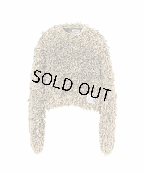 画像1: Maison MIHARA YASUHIRO　Bleached Shaggy Knit Sweater Khaki (1)