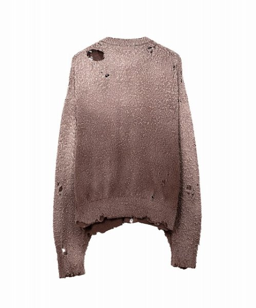 画像2: Maison MIHARA YASUHIRO　Sun Faded Like Knit Cardigan Brown (2)