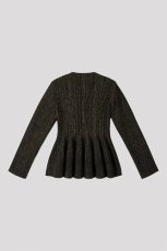 画像2: CFCL HYPHA GLITTER COLLARLESS ZIP JACKET (2)