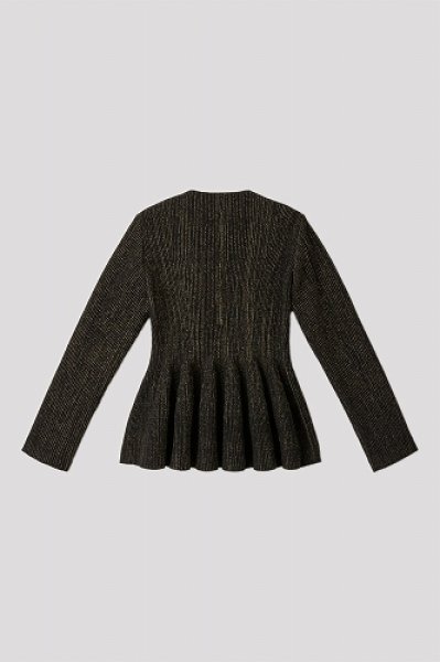 画像2: CFCL HYPHA GLITTER COLLARLESS ZIP JACKET (2)