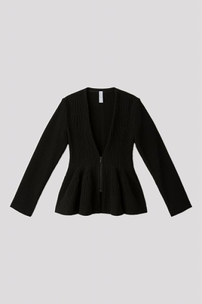 画像1: CFCL HYPHA COLLARLESS ZIP JACKET (1)