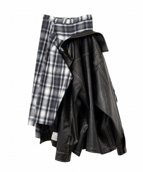 画像1: Maison MIHARA YASUHIRO　Transform Coated Jacket Skirt (1)