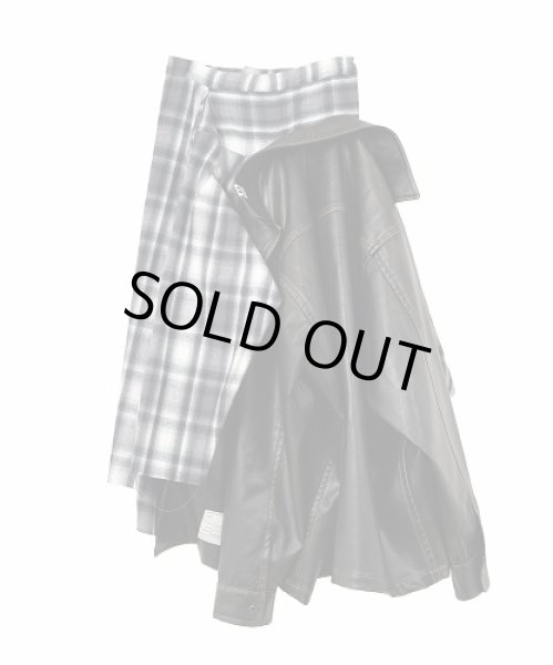 画像1: Maison MIHARA YASUHIRO　Transform Coated Jacket Skirt (1)