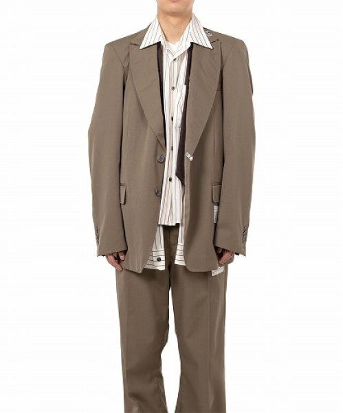 画像3: Maison MIHARA YASUHIRO　Mix Layered Wool Gabardine Jacket (3)