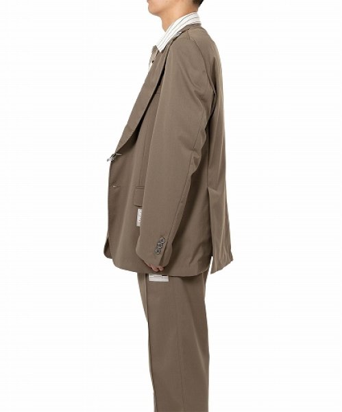 画像4: Maison MIHARA YASUHIRO　Mix Layered Wool Gabardine Jacket (4)