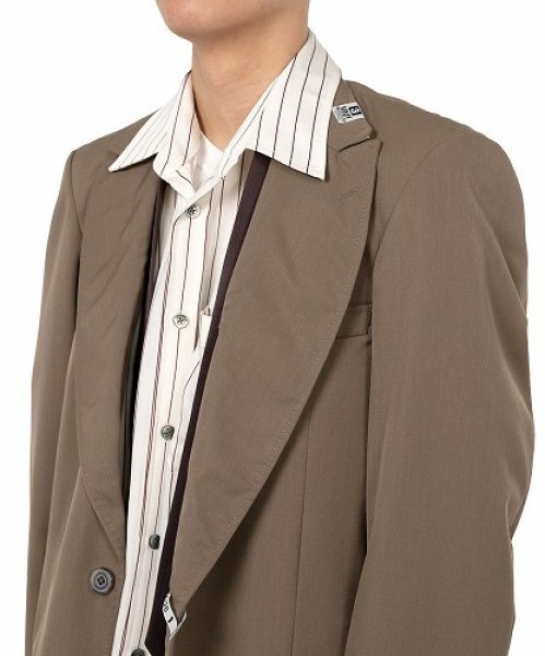 画像7: Maison MIHARA YASUHIRO　Mix Layered Wool Gabardine Jacket (7)
