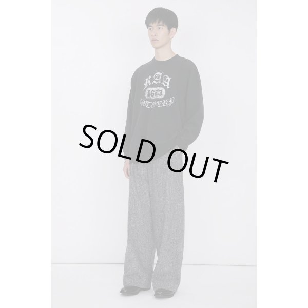 画像6: th products TARO HORIUCHI  Damaged College Sweatshirt / black (6)