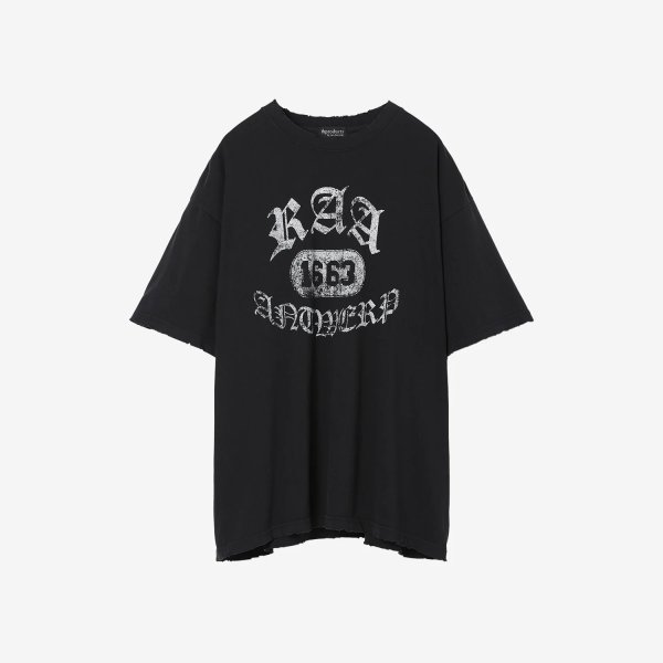 画像1: th products TARO HORIUCHI  Damaged College Tee / black (1)
