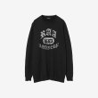 画像1: th products TARO HORIUCHI  Damaged College Sweatshirt / black (1)