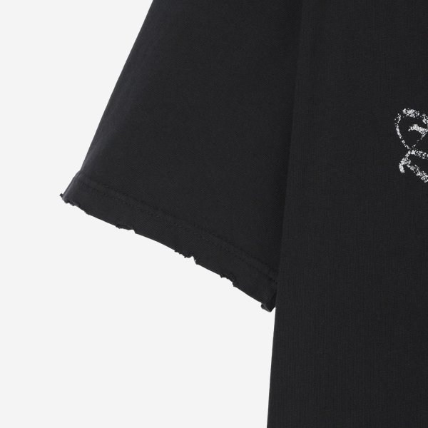 画像5: th products TARO HORIUCHI  Damaged College Tee / black (5)