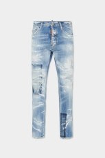 画像1: DSQUARED2 Light Ripped Wash Cool Guy Jeans (1)
