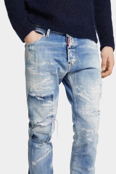 画像5: DSQUARED2 Light Ripped Wash Cool Guy Jeans (5)