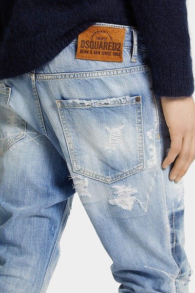 画像6: DSQUARED2 Light Ripped Wash Cool Guy Jeans (6)