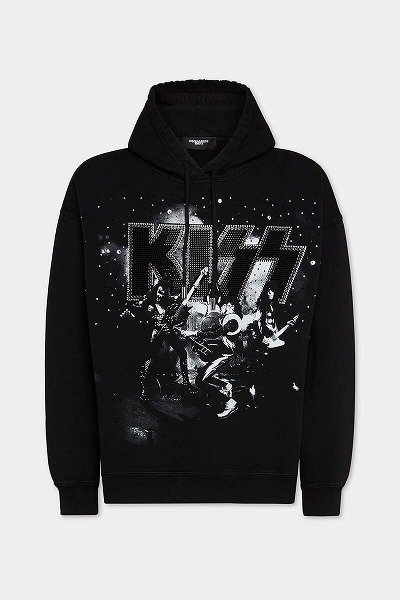 画像1: DSQUARED2  Kiss x D2 Relax Fit Hoodie (1)