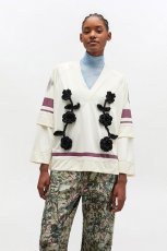 画像2: GANNI ガニー Ivory league long sleeve (2)