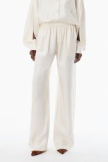 画像2: alexanderwang　アイボリー ヘビーシルク サイドプラケットパンツ (2)