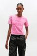 画像2: GANNI ガニー Pink Washed Heart Cropped T-shirt (2)