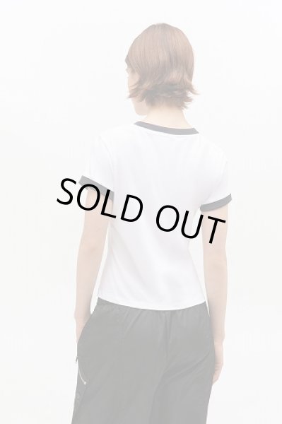 画像4: GANNI ガニー White Cropped Kitty T-shirt (4)