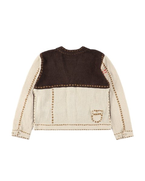 画像2: PHINGERIN PG1 POCKET CARDIGAN BEIGE (2)