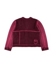 画像2: PHINGERIN PG1 POCKET CARDIGAN BURGUNDY (2)