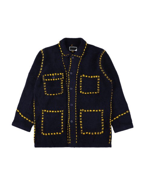 画像1: PHINGERIN PG1 SHORT COAT NAVY (1)