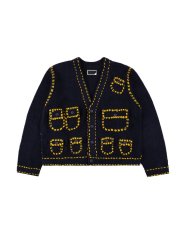 画像1: PHINGERIN PG1 POCKET CARDIGAN NAVY (1)