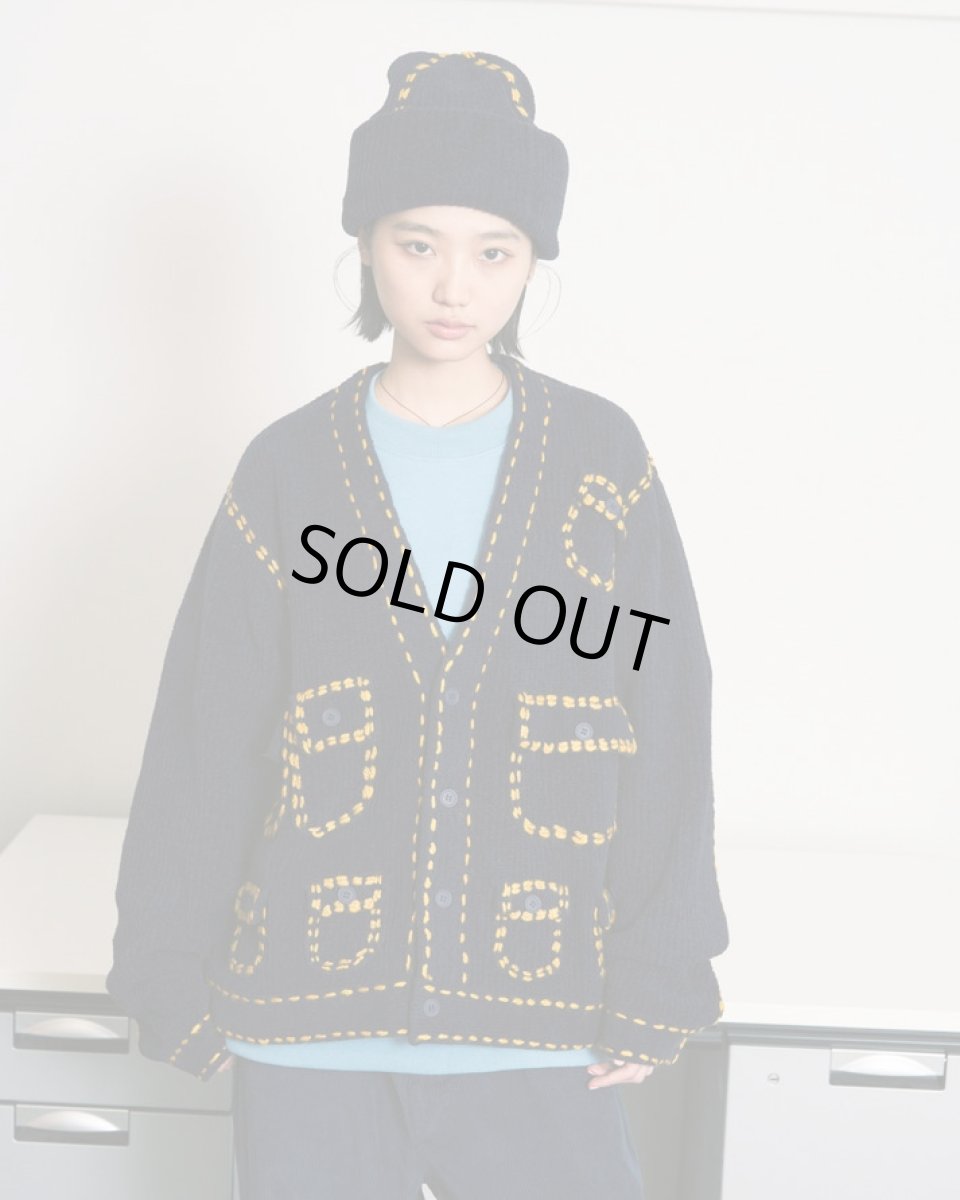 画像3: PHINGERIN PG1 POCKET CARDIGAN NAVY (3)
