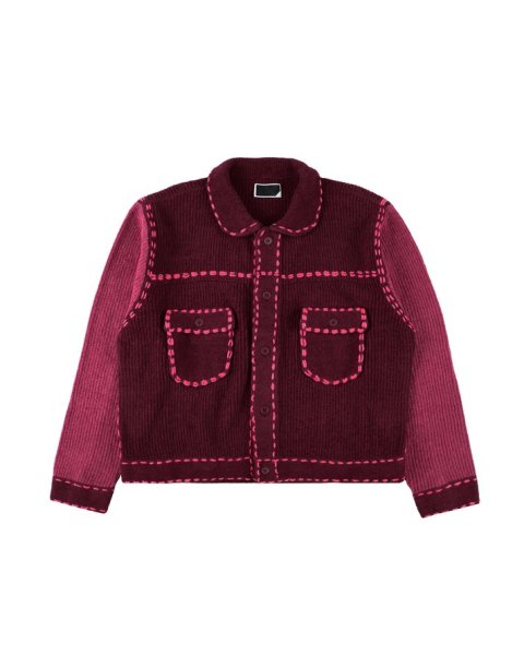 画像1: PHINGERIN PG1 KNIT BURGUNDY (1)