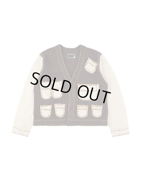 画像1: PHINGERIN PG1 POCKET CARDIGAN BEIGE (1)