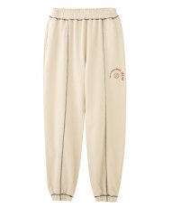 画像1: CIRCLE LOGO SWEATPANTS Off White (1)