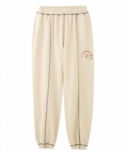 画像1: Silas サイラス　CIRCLE LOGO SWEATPANTS Off White (1)
