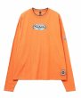 画像1: Silas サイラス　SKATE OVAL L/S TEE ORANGE (1)