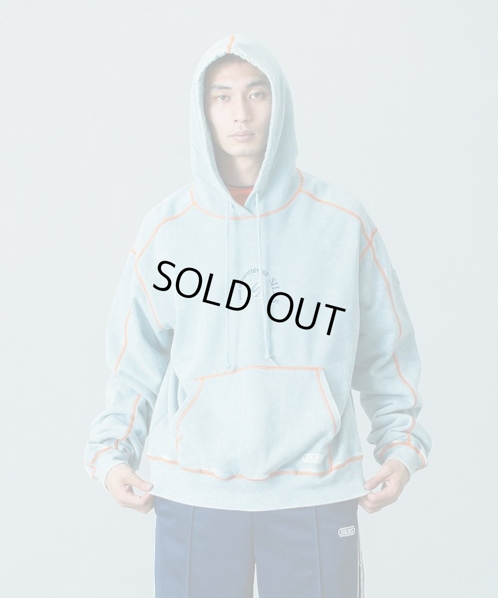画像2: CIRCLE LOGO SWEAT HOODIE Lt Blue (2)