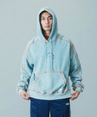 画像2: CIRCLE LOGO SWEAT HOODIE Lt Blue (2)
