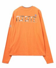 画像2: SKATE OVAL L/S TEE ORANGE (2)