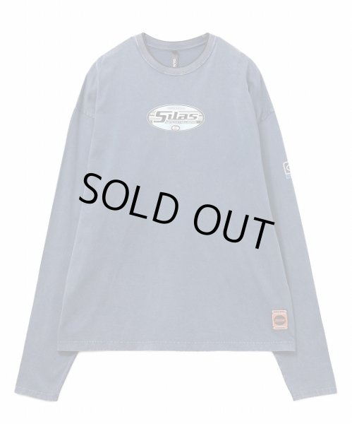 画像1: SKATE OVAL L/S TEE NAVY (1)