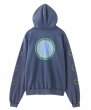 画像2: CIRCLE LOGO ZIP SWEAT HOODIE NAVY (2)