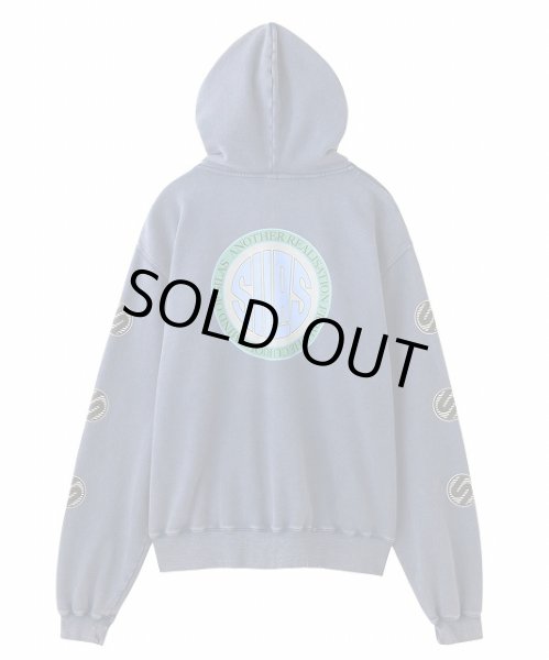 画像2: CIRCLE LOGO ZIP SWEAT HOODIE NAVY (2)