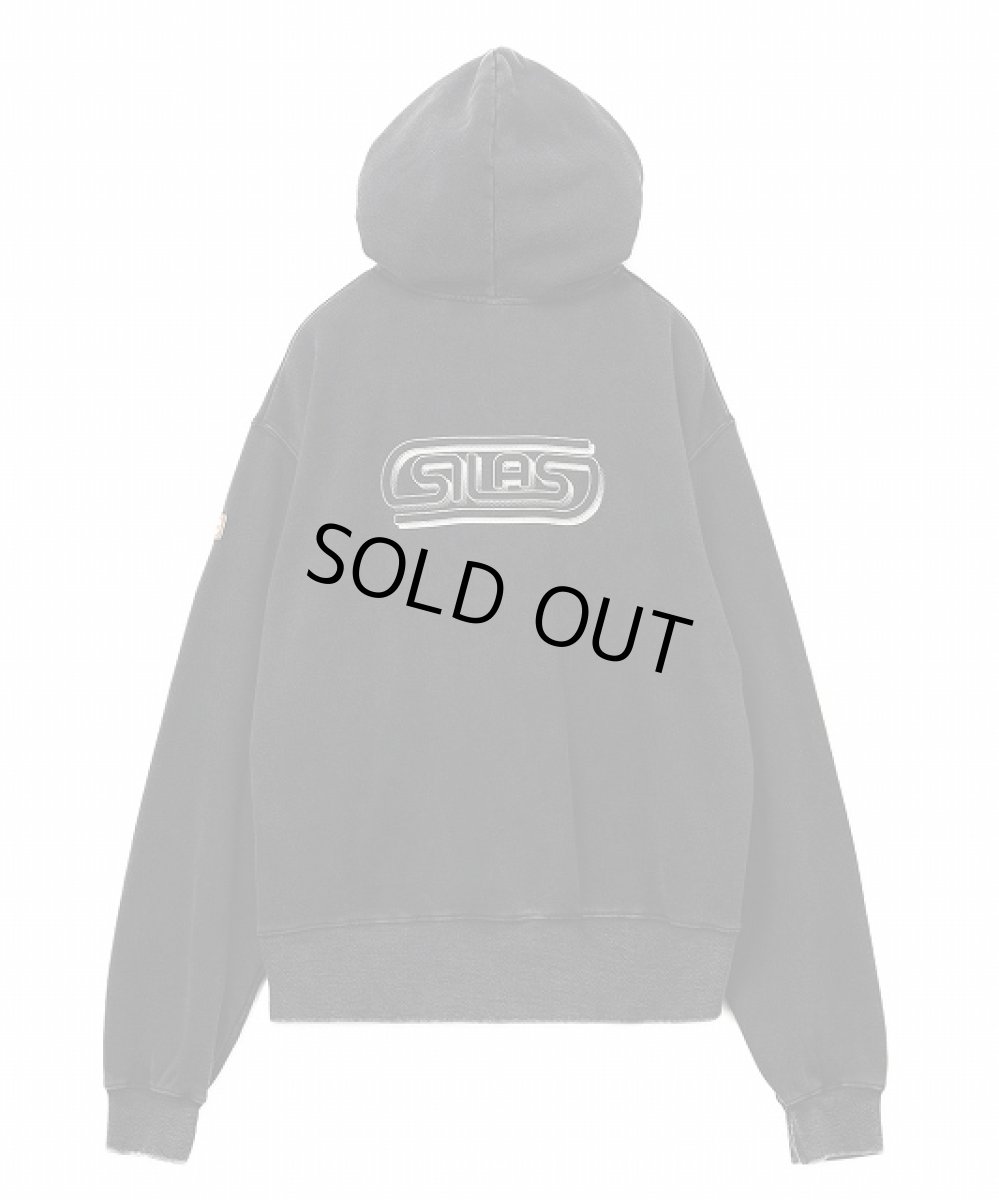 画像2: BIG SILAS DRAWSTRING SWEAT HOODIE BLACK (2)