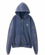 画像1: CIRCLE LOGO ZIP SWEAT HOODIE NAVY (1)