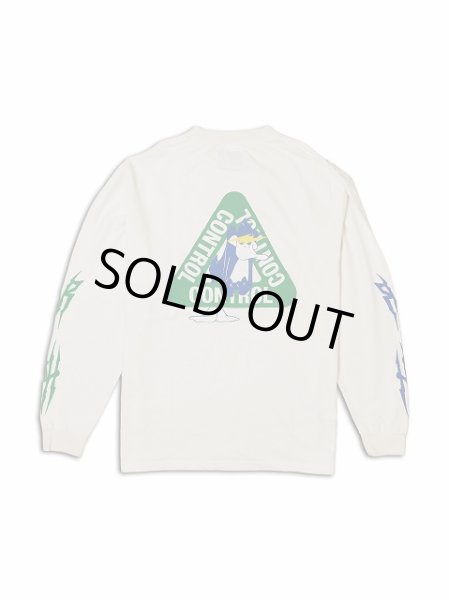 画像2: ダブルプッシュ ロングスリーブ Tシャツ / ホワイト (2)